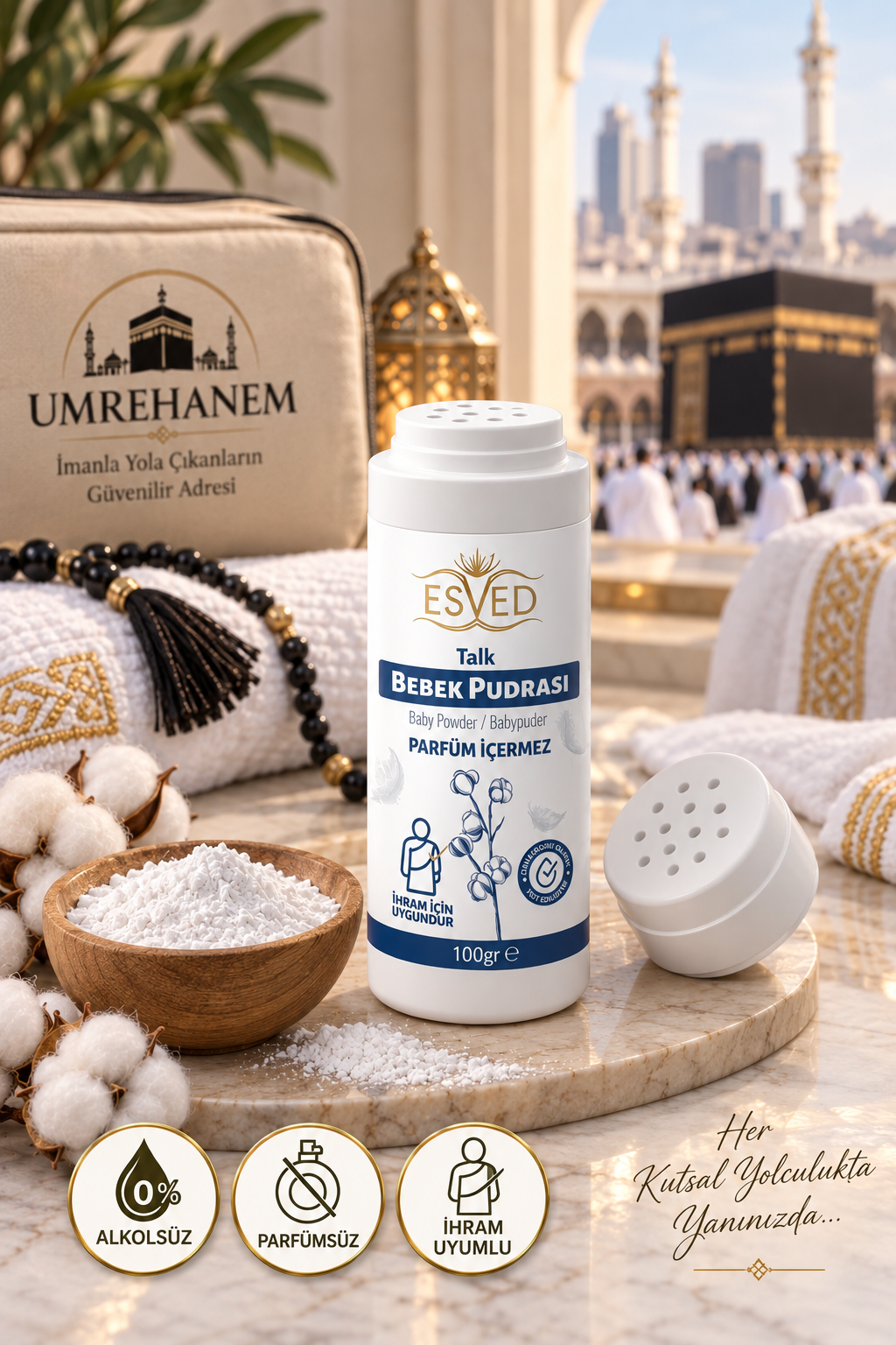 ihrama Uygun Bebek Pudrası | UMREHANEM