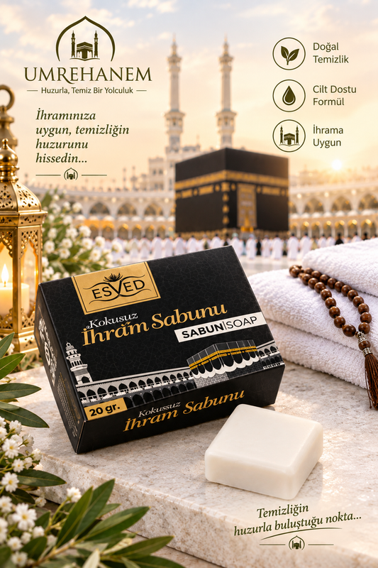 İhrama uygun kokusuz katı sabun 20 gr