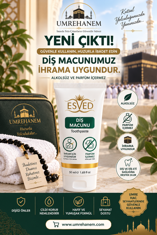 İhrama uygun kokusuz ve alkolsüz diş macunu