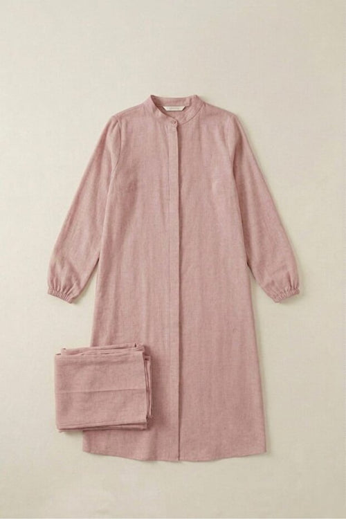 Hac Umre Takımı  Kadın Müslin Kumaş | Pudra Pembe | OUTLET